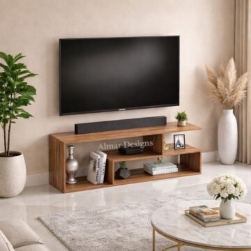 Mexico 55″ Modern TV Stand Brown