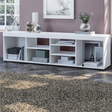 Pretoria Wooden Modern TV Stand 6FT (White)