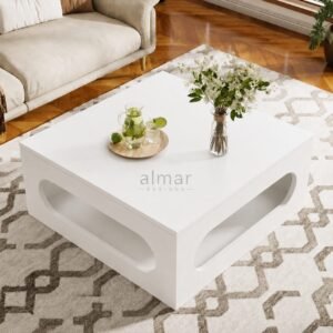Celine coffee table – modern elegance, Size 60x60cm