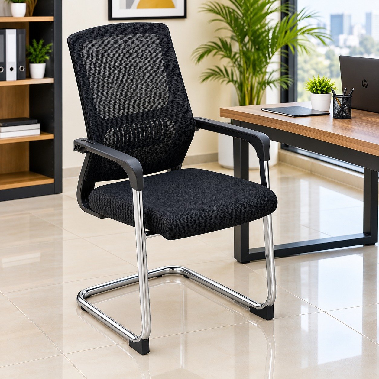 Ergonomic Stackable Office Visitor Chair - Durable Metal Frame, Comfortable Padded Seat 1 Ergonomic Stackable Office Visitor Chair – Durable Metal Frame, Comfortable Padded Seat