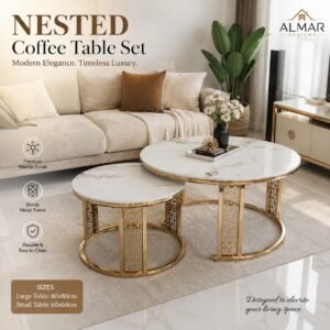Marble Nesting Coffee Table Set