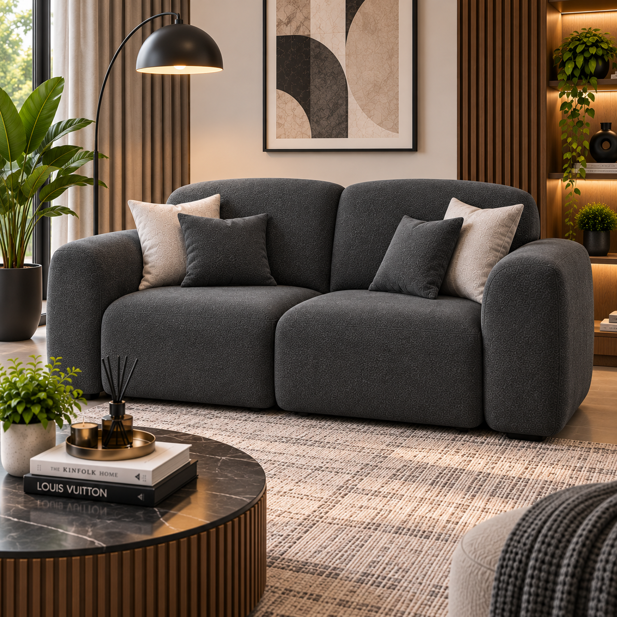 Jipe Modern Sofa Seater Gray 3 Jipe Modern Sofa Seater Gray - Image 3